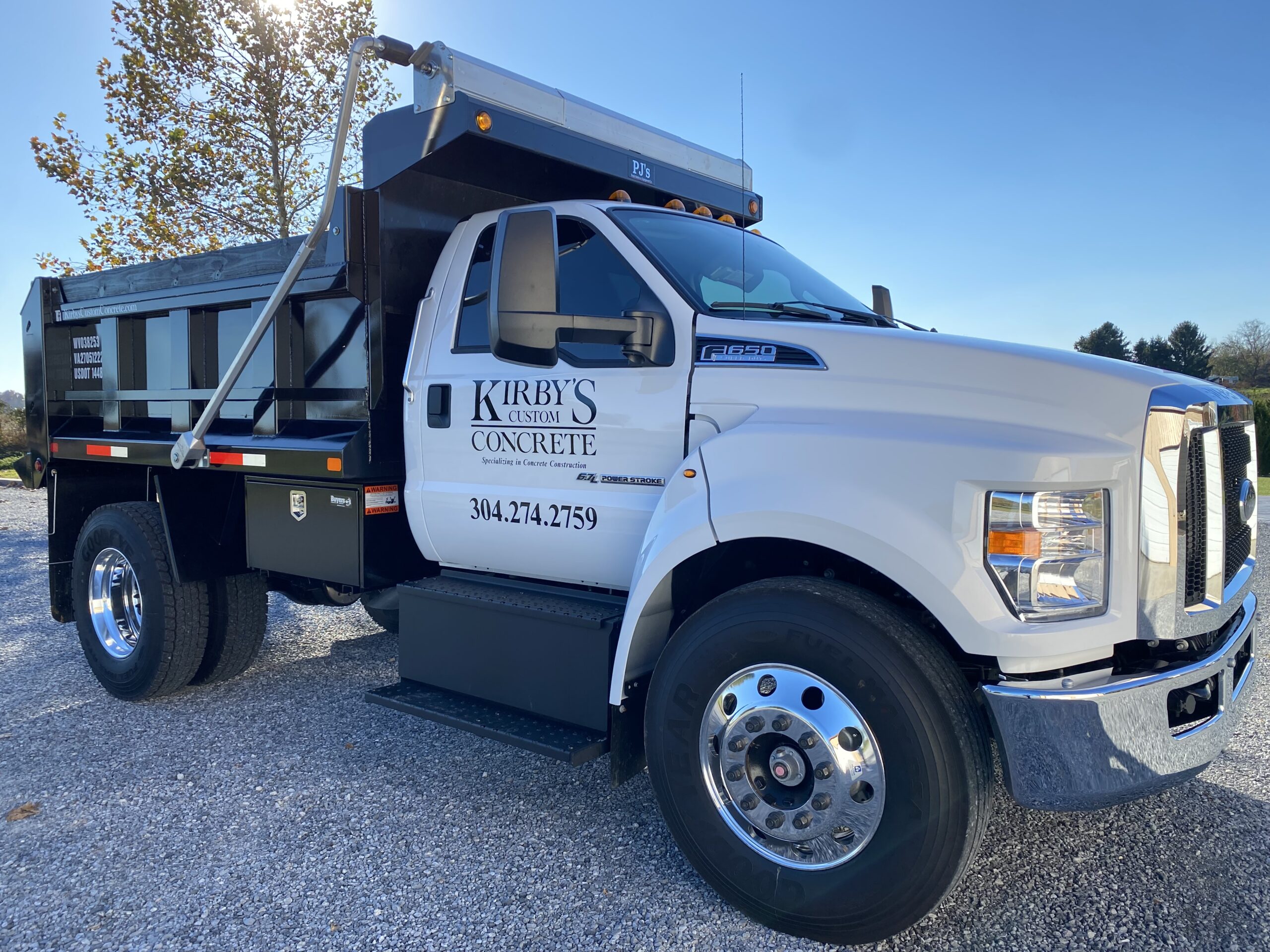 Kirbys Custom Concrete Dump Truck Side View